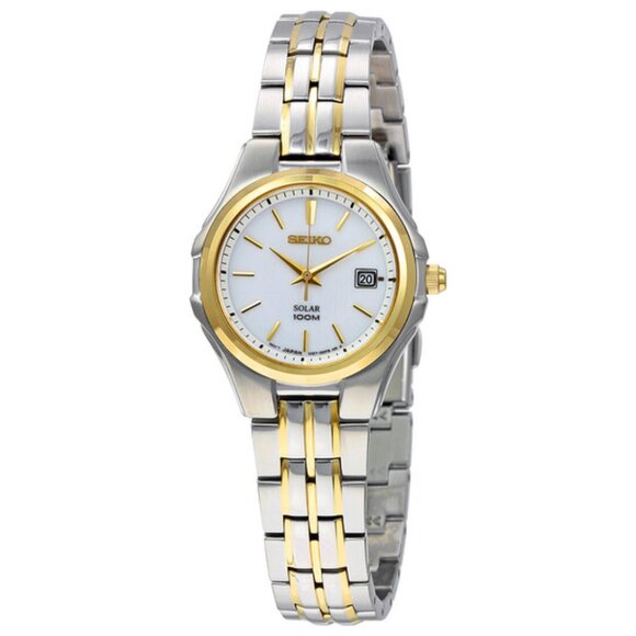 Seiko Solar V187 Quartz Core Silver Dial Lady Watch - Picture 8 of 8